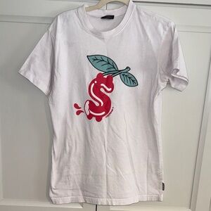 ICECREAM white t-shirt  "Forbidden Fruit" Money Sign Tee size small
